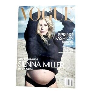 Vogue Magazine Spring Fashion Issue Feb '24 Sienna Miller Usher Super Bowl